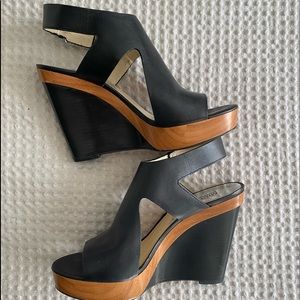 Michael Kors Black Wedges